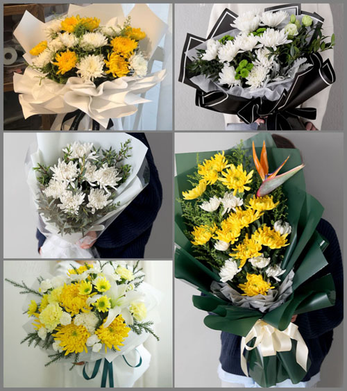 福建福州福清市东张镇金芝村白事花束代送